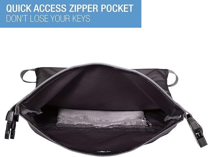 Lewis N. Clark Locking Backpack, Gray, One Size