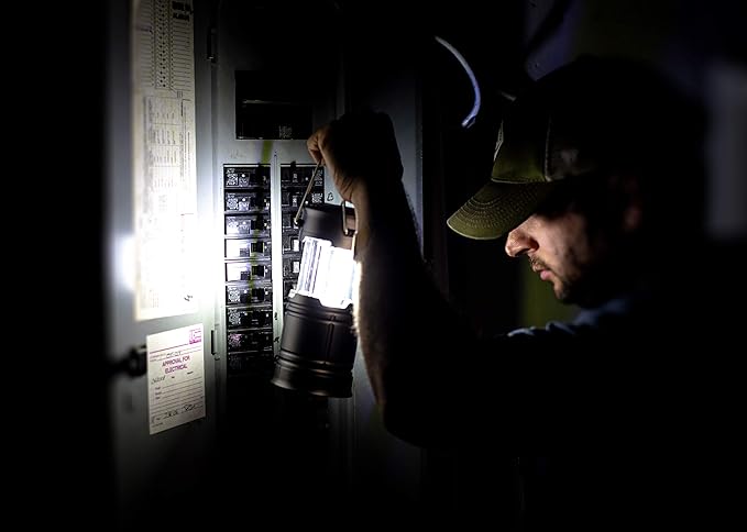 G & F Products 2 Pack 360 LED Lanterns flashlights Emergency Lights with Magnet Base for Super Bright, Long-Lasting Run-time, Battery Powered Outdoor LED Lantern, 200 Lumens