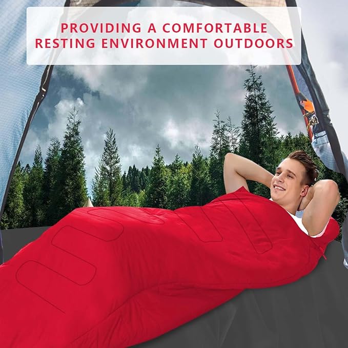 OBTANIM Camping Sleeping Bags Portable Waterproof Sleeping Bag for Adults Kids 4 Seasons Winter, Fall, Spring, Summer Backpacking Hiking Camping Mountaineering Indoor Outdoor Use