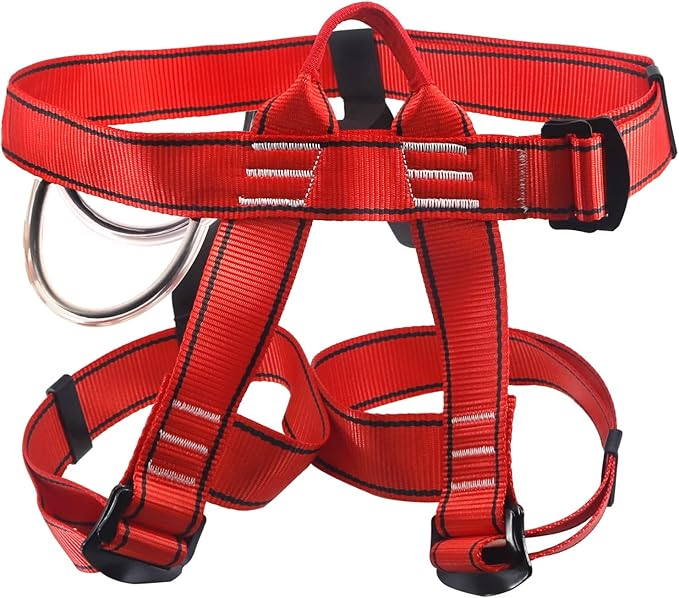 NewDoar Climbing Harness, Mountaineering Rock Climbing Harness, Half Body Harness for Rappelling Fire Rescuing Tree Climbing