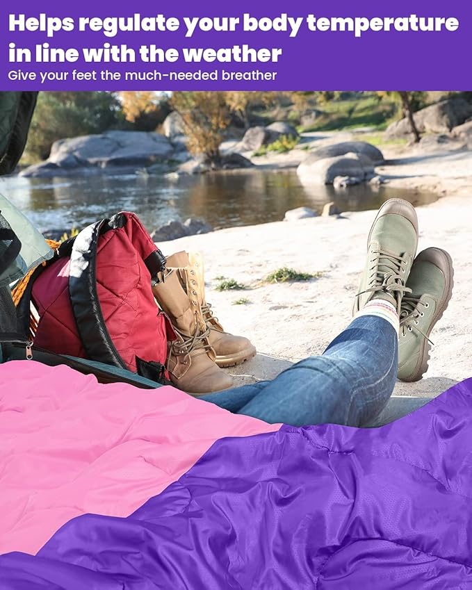 Sportneer Sleeping Bags for Adults, Warm & Cold Weather Sleeping Bag for Adults Kids Boys Girls - Lightweight Compact Camping Gear Equipment, Traveling, Backpacking, Hiking