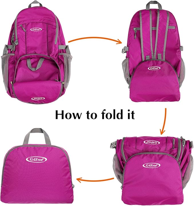G4Free 40L Lightweight Packable Hiking Backpack, Waterproof Travel Daypack
