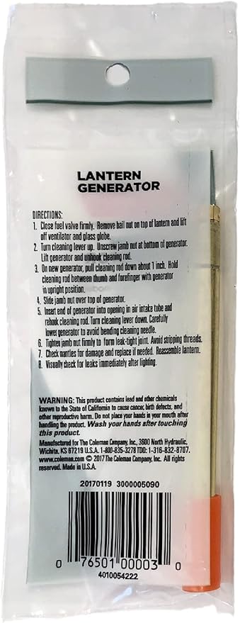 Coleman Replacement for 220 228 275 2-Mantle Lantern Generator 3000005090