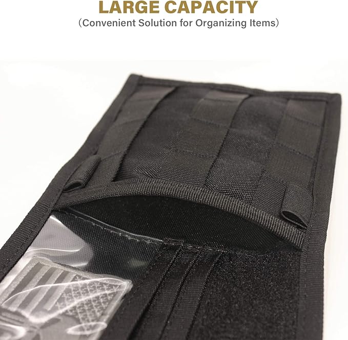 WYNEX Molle Visor Panel Organizer, Tactical Car Sun Visor Cover Molle Webbing Compatible Vehicle Visor Storage Holder Pouch