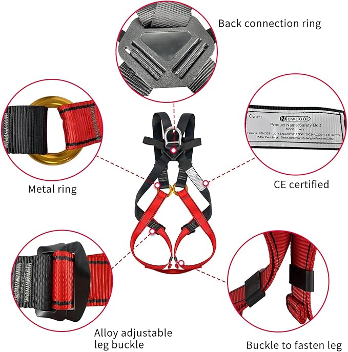 NewDoar Climbing Harness CE Certification Rock Climbing Rappelling Equipment Body Guard Protect Rappelling Rescuing Equip
