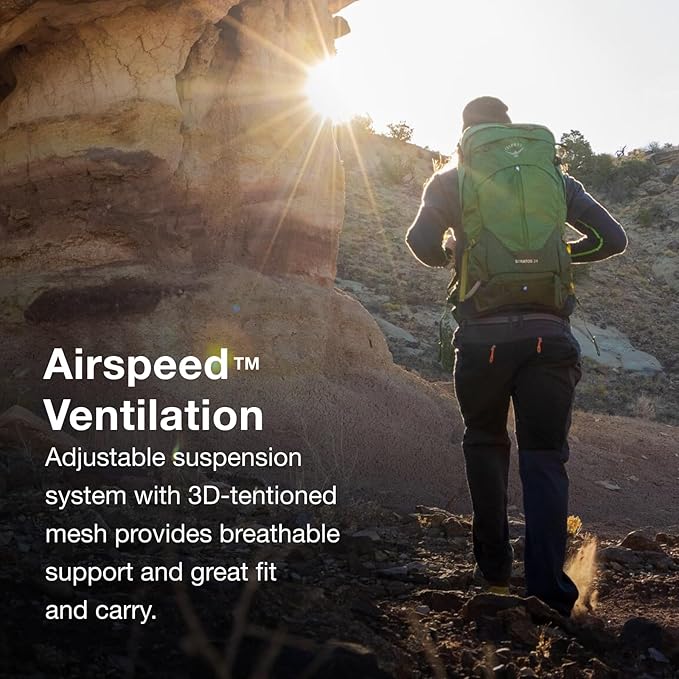 Osprey Stratos 24L Men's Hiking Backpack, Cetacean Blue