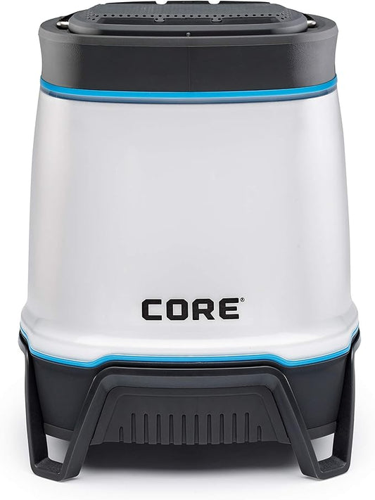 CORE 1250 Lumen Rechargeable Bluetooth Speaker Lantern with USB Output, Charges Phones