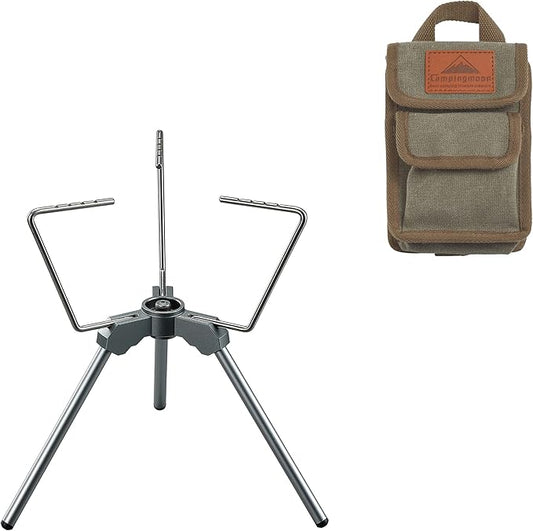 CAMPINGMOON Smart Backpacking Stove Stand with Upper Support Trivet Z01 (Low type stand Z02)