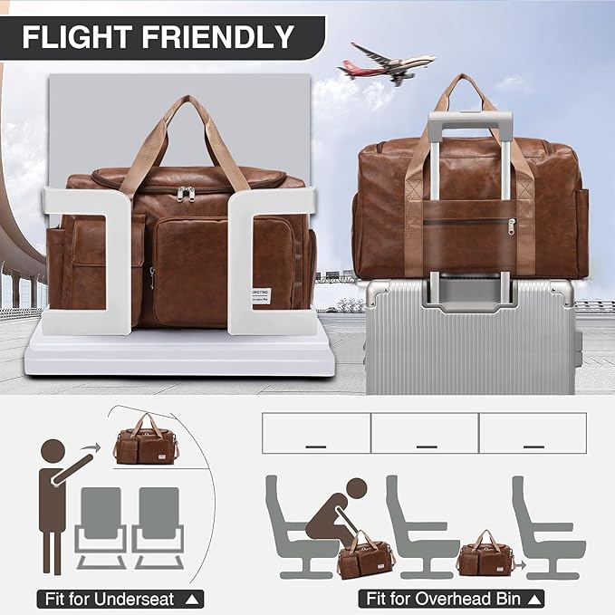 Small Gym Bag for Women, Travel Duffle Bag Carry On Weekender Bag with Shoe Compartment