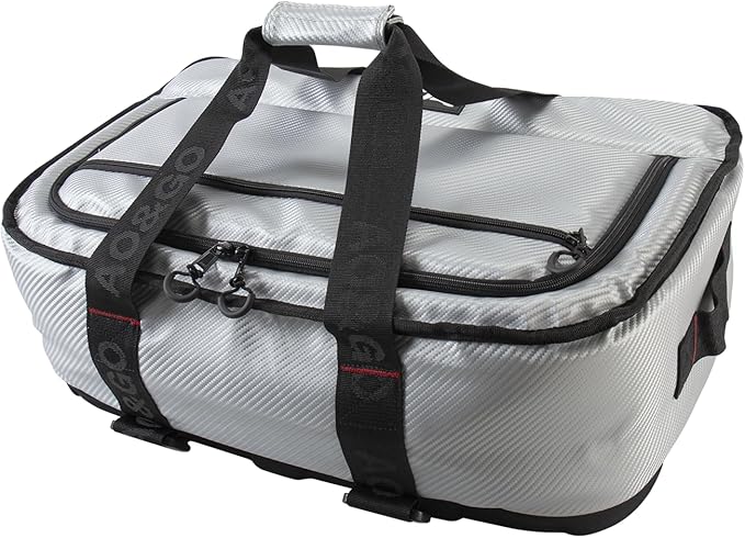 AO Coolers Stow N' Go Cooler, Low-Profile, Leakproof with High-Density Insulation, Holds Ice for 24 Hours, HD Carbon Silver, 38 Pack
