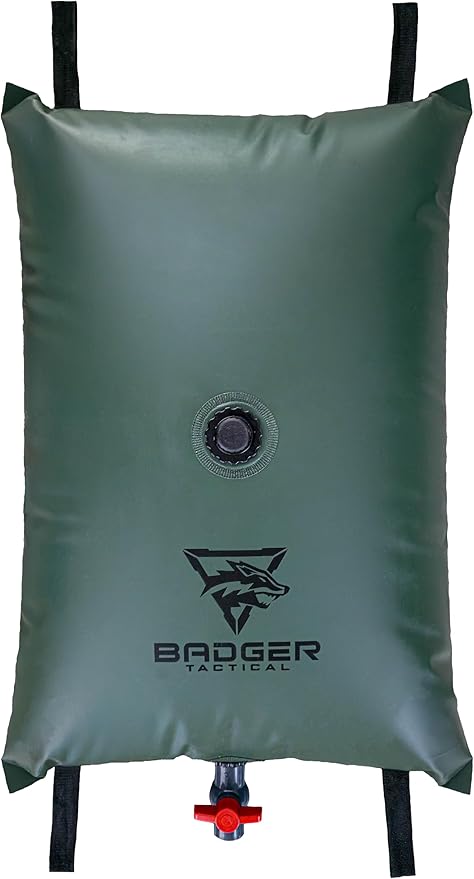 25 Gallon Food Grade Water Bladder/Tank-Includes Brass Fittings for Quick Garden Hose Connection/Camping Gear/Survival Kit/Rain Barrel Alternative/Emergency Water Storage