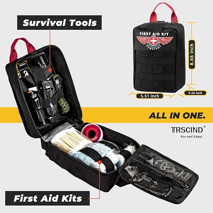 Gifts for Men Dad Husband - Fathers Day Anniversary Birthday Gifts Idea for Him Boyfriend Man - Survival Kit 14 in 1, Survival Gear and Equipment, Fishing Hunting Camping Accessories, Cool Gadgets