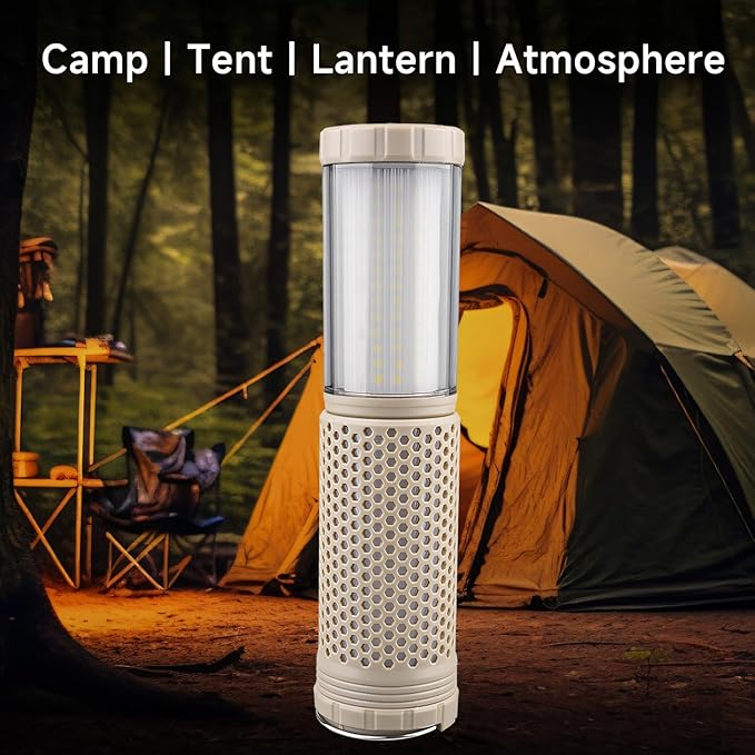 Outdoor Magnetic Rechargeable Camping Light, Retractable Camping Light, Portable Tent Light, Suitable for Hiking, Fishing, Travel, Emergency, Outdoor Adventure