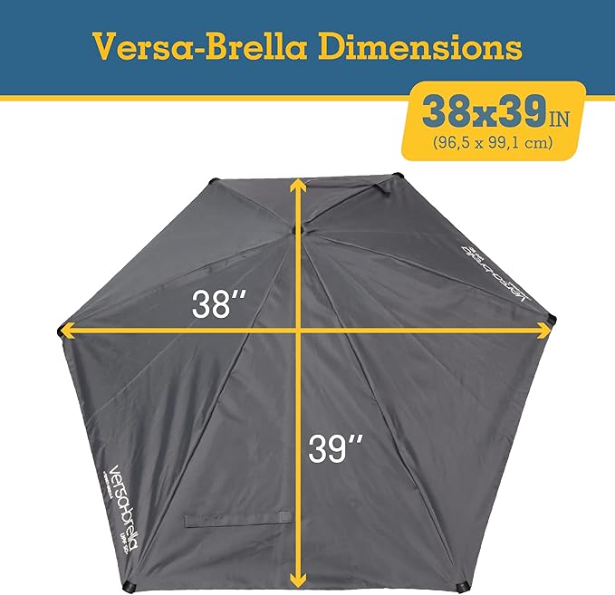 Sport-Brella Versa-Brella SPF 50+ Adjustable Umbrella with Universal Clamp