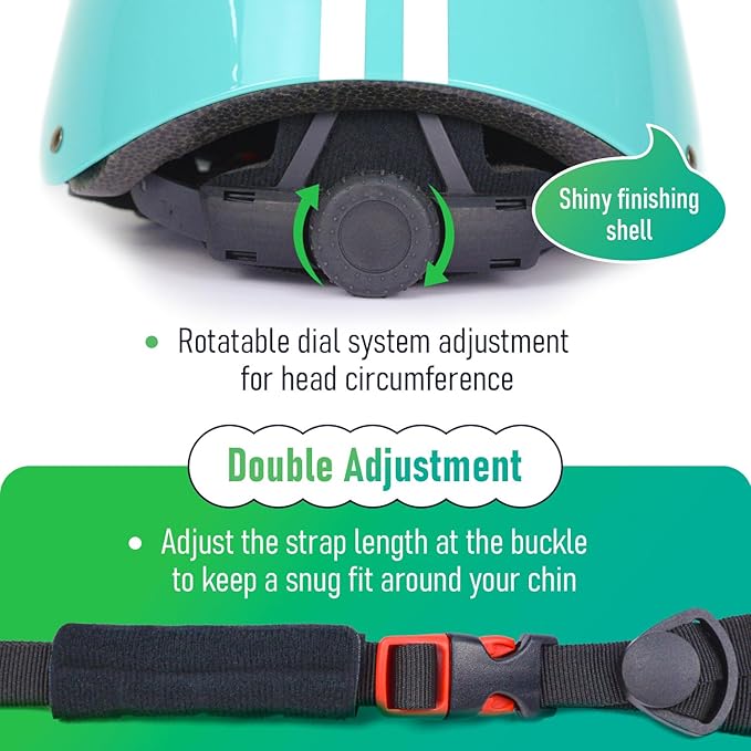 MOUNTALK Kids/Toddler Bike Helmet,Skateboards Helmets for Age 3-5/5-8/8-14 Years Old Junior Boys and Girls Helmet, Adjustable 3 Sizes Cover Children to Adult