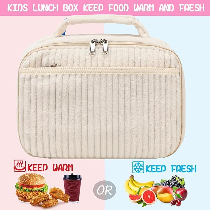 LOIDOU Lunch Box for Kids Boys Girls Insulated Lunch Bag Thermal Meal Tote Reusable Lunch Pail Bags for School Travel