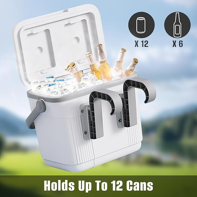 Above Ground Pool Cooler Up to 12 Hours,Poolside Ice Keeper 11 QT with Handle for Backyard Swimming Pool,Portable Ice Box for Beach Camping Ice Bath,Pool Accessories for Summer Party