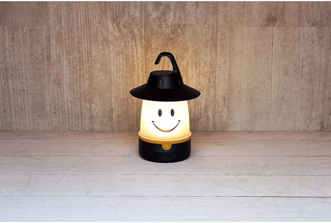 SMiLE Soft LED Night Lantern - Black - Hanging Lamp, Battery-Operated