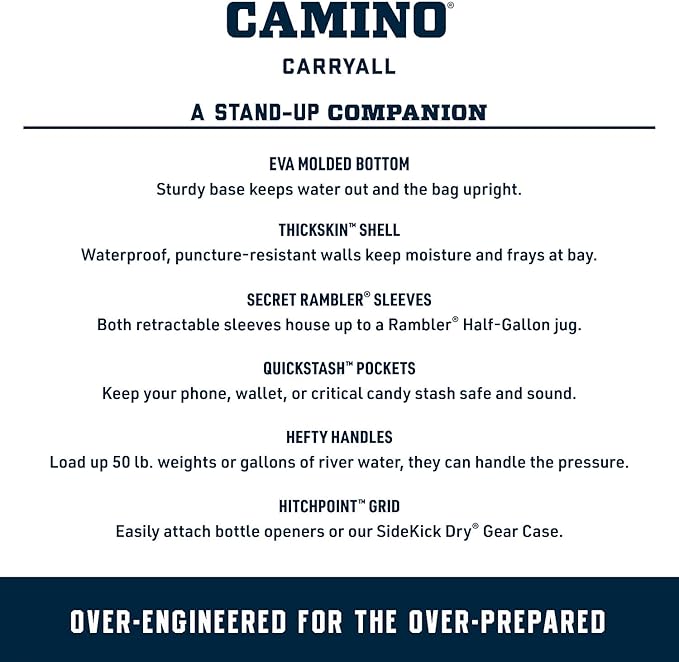 YETI Camino 20 Carryall with Internal Dividers, All-Purpose Utility Bag