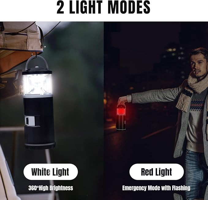 LED Lantern with Tool Kit, Fishing Gifts for Men, Christmas Gifts, Fathers Day Gifts, RealPlus Fishing Tool Kit for Men Dad Husband, Multitool Kit Gifts for Camping, Fishing, Hiking, Lighting