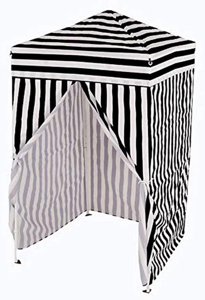 Impact 4'x4' Pop up Changing Dressing Room, Black and White