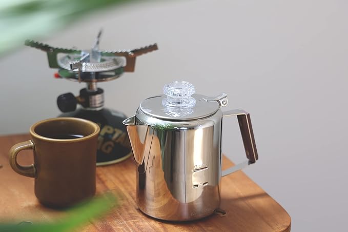 Captain Stag 18-8 Stainless Steel Percolator 3 Cup M-1225