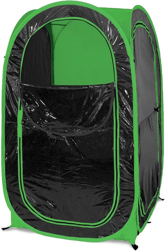 WeatherPod 1-Person Pop-Up Pod with Tinted Panels – Pop-Up Weather Pod, Protection from Cold, Wind and Rain with Added Privacy