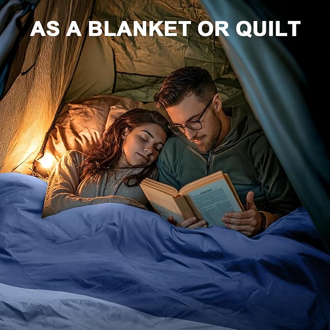 Ultralight Warm Weather Sleeping Bag - Portable, Waterproof, Compact Lightweight, Comfort with Compression Sack - Great for Outdoor Camping, Backpacking & Hiking