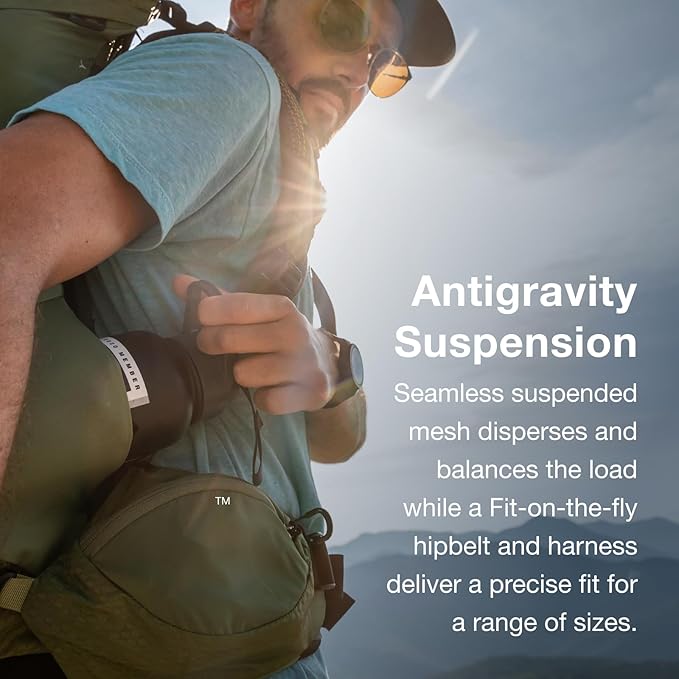 Osprey Atmos AG 65L Men's Backpacking Backpack, Mythical Green, L/XL