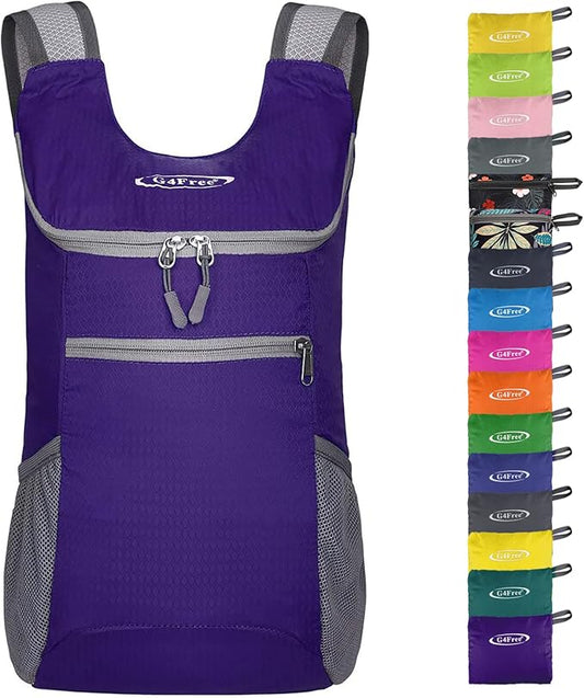 G4Free Lightweight Packable Hiking Backpack for Men Women Small Hiking Daypacks Foldable Shoulder Pack Casual Outdoor Bag 11L