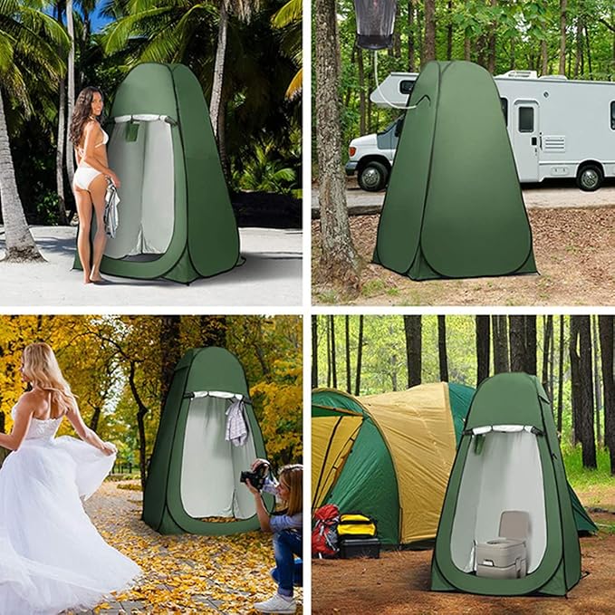Pop Up Tent Upgrade Privacy Shower Tent Portable Outdoor Sun Shelter for Toilet Camping Biking Beach with Carry Bag
