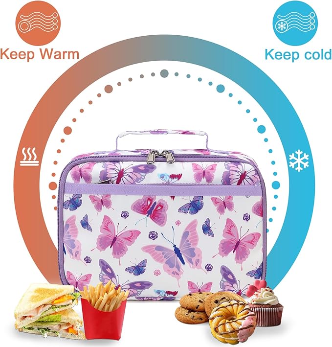 CAMTOP Lunch Box Kids Insulated Lunch Bag Small Cooler Thermal Meal Thermal lunchbox for Girls Boys School Picnics