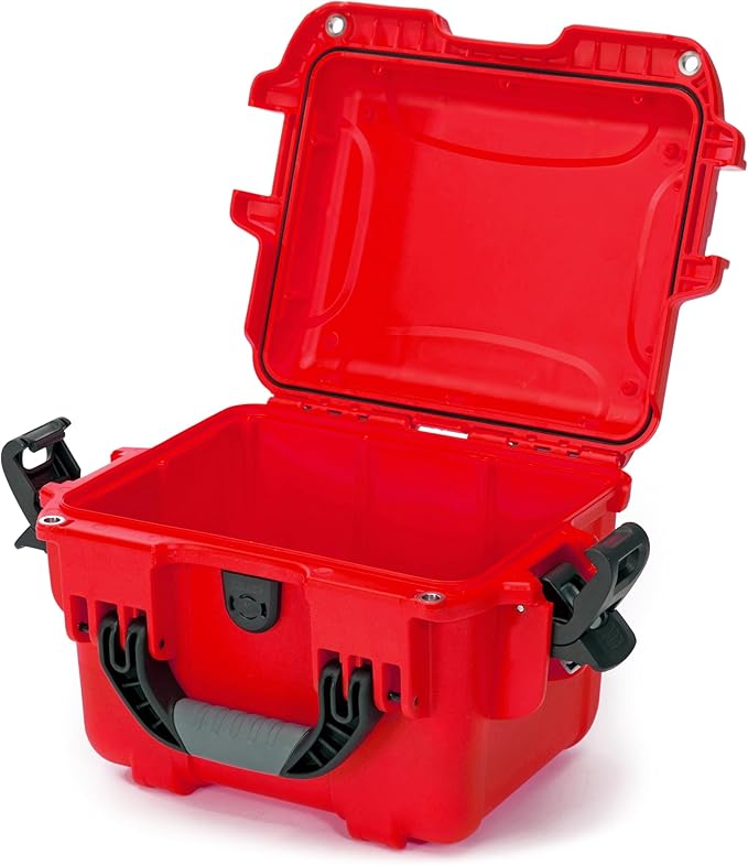 NANUK 908 Waterproof First Aid Box Empty – Durable, Medical First Aid Organizer Case, IP67-Rated, Dustproof, Impact-Resistant, and Floats (7.4" x 4.9" x 3.1") – Red