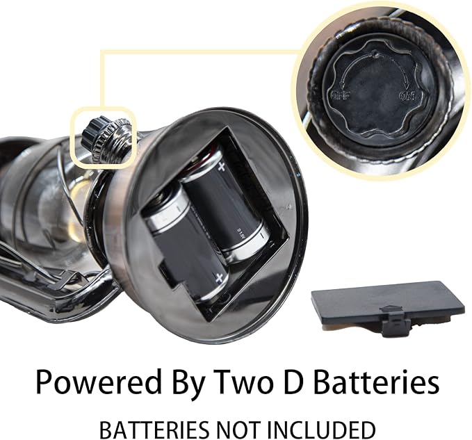 YAKii LED Vintage Lantern Metal Hanging Hurricane Lantern 12 LED Dimmer Switch Warm White Battery Operated Lantern Power Outage Indoor Camping Lighting Outdoor Brooklyn Lantern Decoration(Copper)