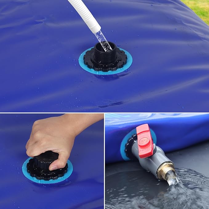 Water Bladder 400L/100G Water Tank Storage Container Foldable Portable Large Capacity Soft Bag Suitable for Outdoor Easy to Carry Out