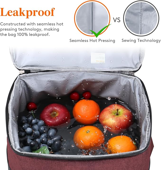 Lifewit Cooler Bag 30/50/60 Cans Collapsible and Insulated Large Lunch Bag Leakproof Soft Cooler Portable Tote for Camping/BBQ/Family Outdoor Activities