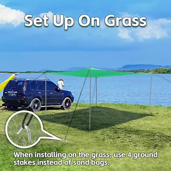 Beach Shade Tent, Portable Easy Pop Up Beach Canopy, UPF50+ Sun Protection Shelter, Windproof & Water Resistant, Perfect for Family