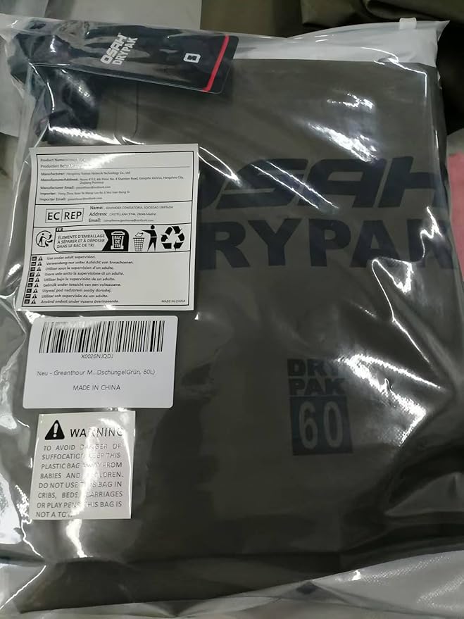 Motorcycle Dry Bag - Waterproof Motorcycle Duffle & Luggage Tail Bag Saddle Bags with Roll Top Closure, Large Storage Space，for Motorcycle Back Seat(JungleGreen, 60L)