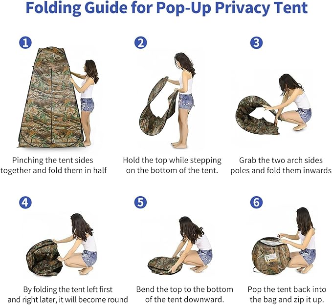 Pop Up Privacy Shower Tent, Outdoor Portable Changing Tent Camping for Camping Beach Toilet Shower Bathroom Changing Room Sun Shelter with Window with Carry Bag