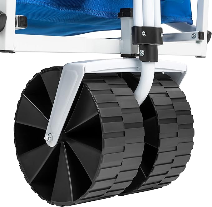 MACSPORTS Lightweight Collapsible Folding Outdoor All Terrain Beach Wagon - Blue