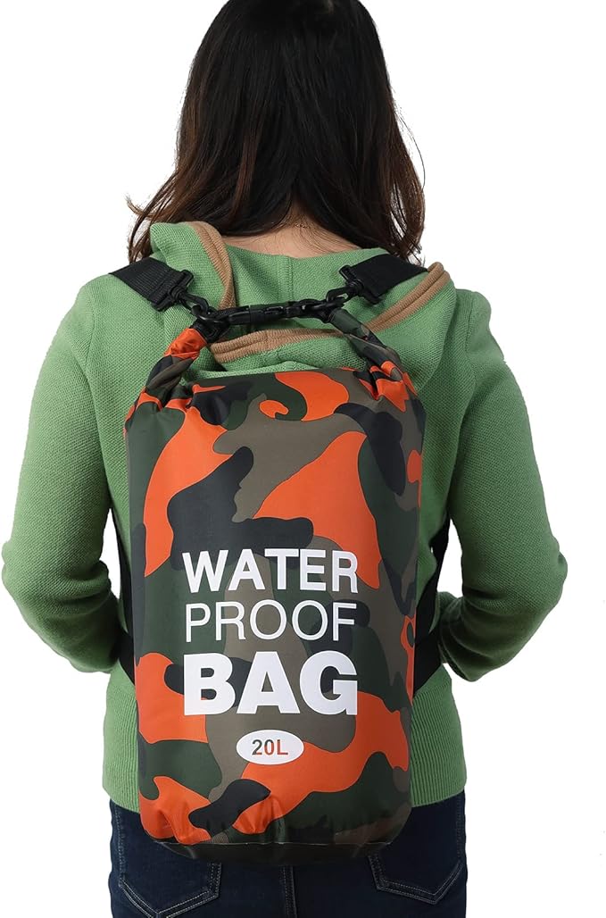 YDYJKI Waterproof Dry Bag Backpack 2L/5L/10L/20L/30L Floating Roll Top Dry Compression Sack Keeps Gear Dry for Kayaking Beach Rafting Boating Hiking Camping and Fishing with Waterproof Phone Case