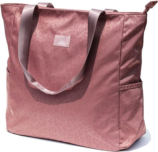 ESVAN Original Floral Water Resistant Large Tote Bag Shoulder Bag for Gym Beach Travel Daily Bags Upgraded