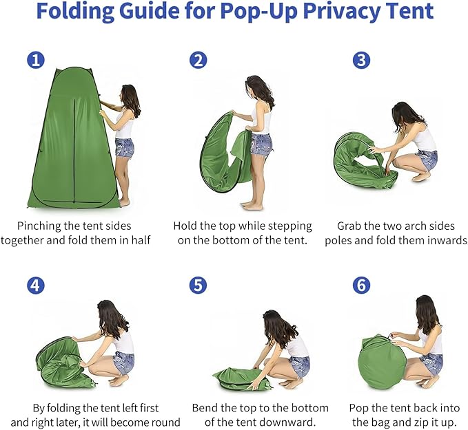 Pop Up Privacy Shower Tent, Outdoor Portable Changing Tent Camping for Camping Beach Toilet Shower Bathroom Changing Room Sun Shelter with Window with Carry Bag