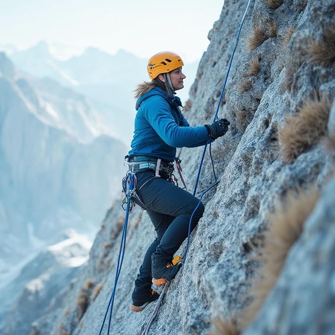 Double Braided Arborist Rope - 3/4 Inch x 100 Feet - High Strength Polyester Outdoor Rope for Tree Work, Nautical, Halyard, Sailing (Blue)