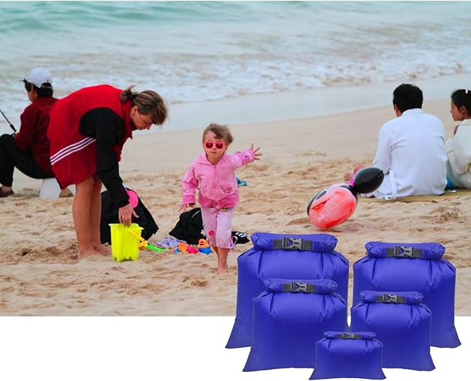 TRENDBOX Roll Top Waterproof Dry Bag Kit Storage Compression Bag Sack Poch Packing Organizers Water Resistant Camping Travel