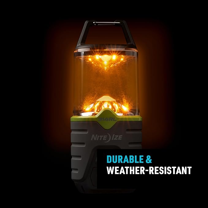 Nite Ize Radiant 314 Rechargeable LED Lantern - Weather & Impact Resistant Light with Power Bank - Rechargeable Lantern for Camping & Hiking Gear
