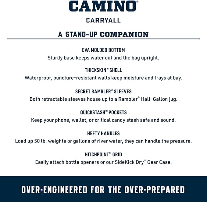 YETI Camino 20 Carryall with Internal Dividers, All-Purpose Utility Bag