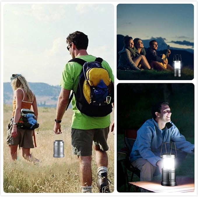 2 Pack LED Camping Lantern - 500 Lumens ,Collapsible LED Lanterns for Hurricane, Emergency,Storms, Outage