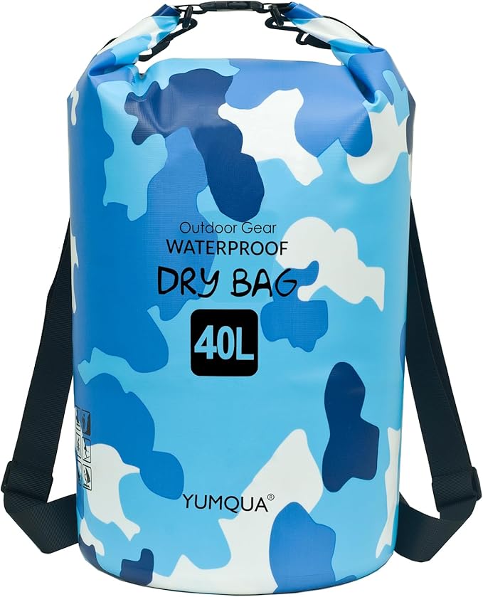 Waterproof Dry Bag Backpack 5L/10L/20L/30L/40L, Roll Top Floating Waterproof Storage Bags for Kayaking, Boating, Swimming, Hiking, Camping and Fishing