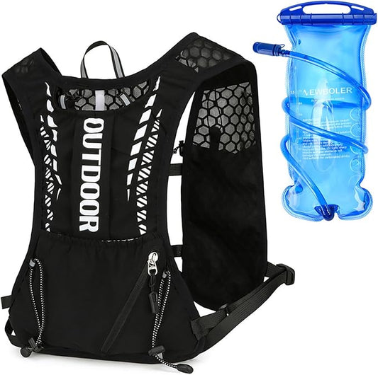 5L Hydration Backpack for Women and Men - Lightweight Running Vest with 1.5L Water Bladder, Water Backpack for Hiking, Running, Biking, Cycling and Rave, Adjustable Straps